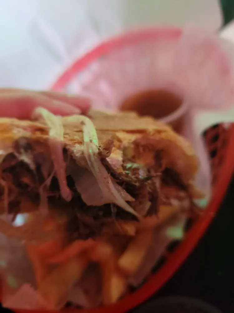 Cajun Dip PO Boy with Fries